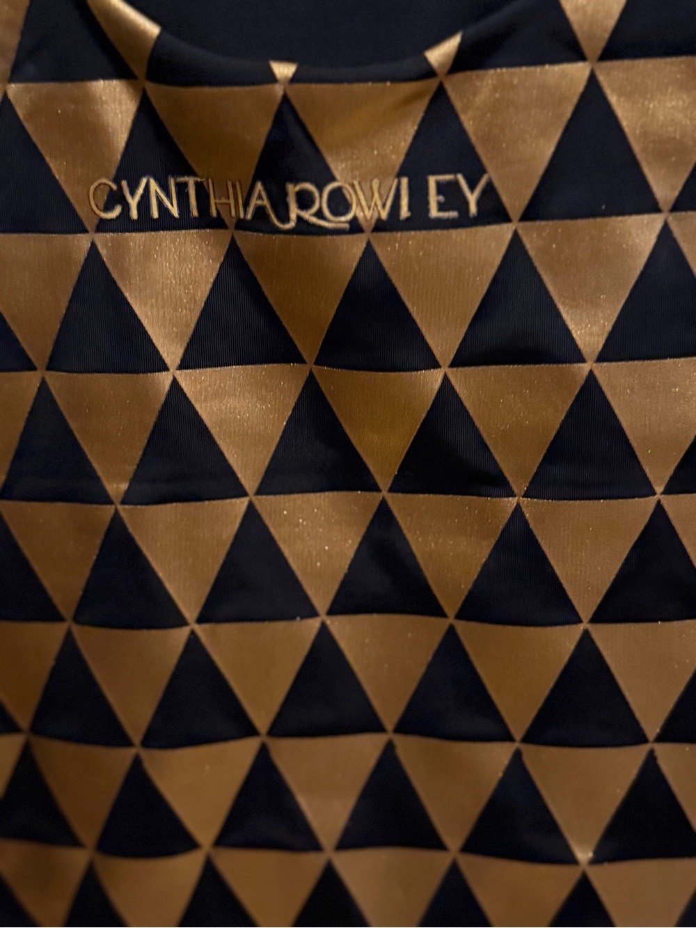 NWT Cynthia Rowley Olympia Black Gold Foil One Piece Swimsuit SIZE MEDIUM - Picture 14 of 16